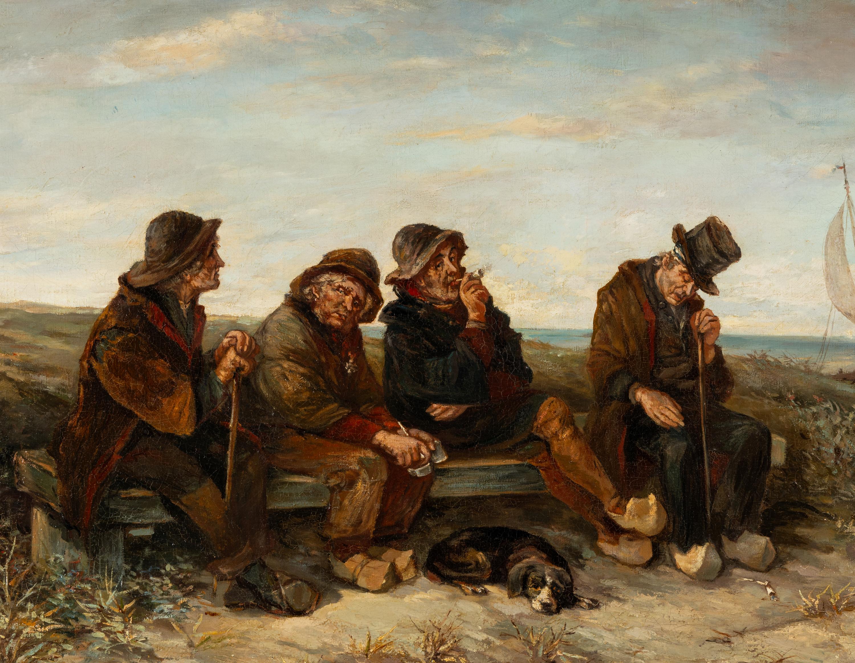 Fishermen Resting on the Beach