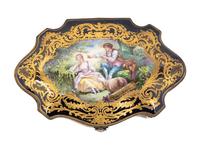 A Sèvres Style Porcelain Table Casket