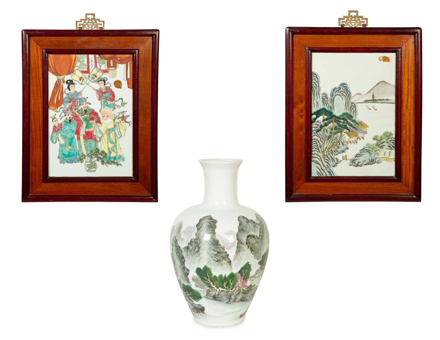 Three Chinese Porcelain Articles