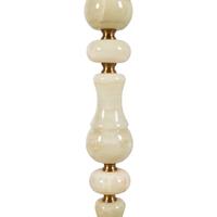 A Pair of Brass Mounted Onyx Nine-Light Torchères
