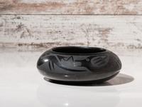 Blackware Pottery Bowl, with Avanyu 1943-1956