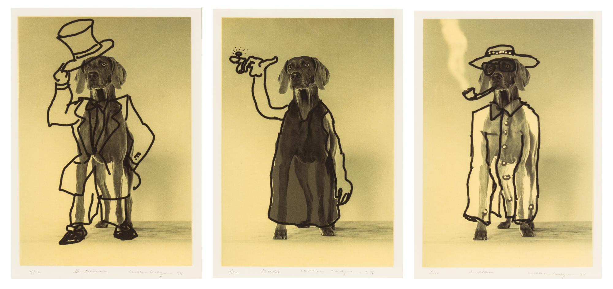 William Wegman, (American, b. 1943) (American, b. 1943), Role Models,1994 (set of 9)
