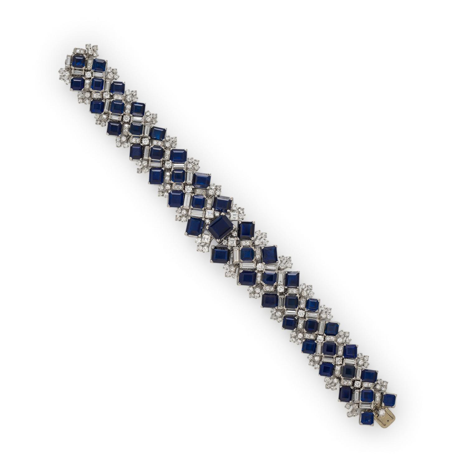 Oscar Heyman, Sapphire and Diamond Bracelet