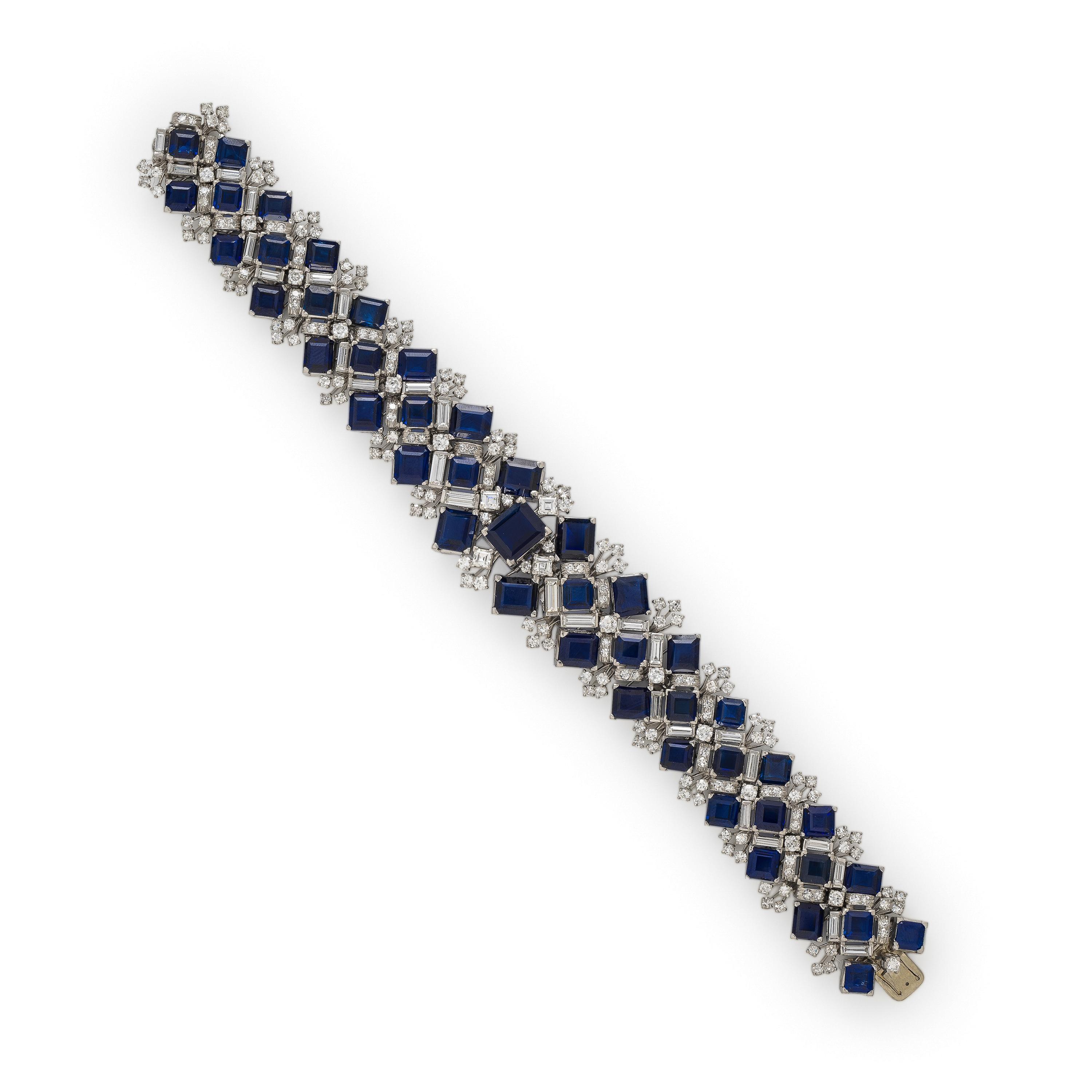 Oscar Heyman, Sapphire and Diamond Bracelet