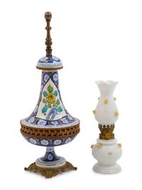 A Continental Porcelain Lamp Base