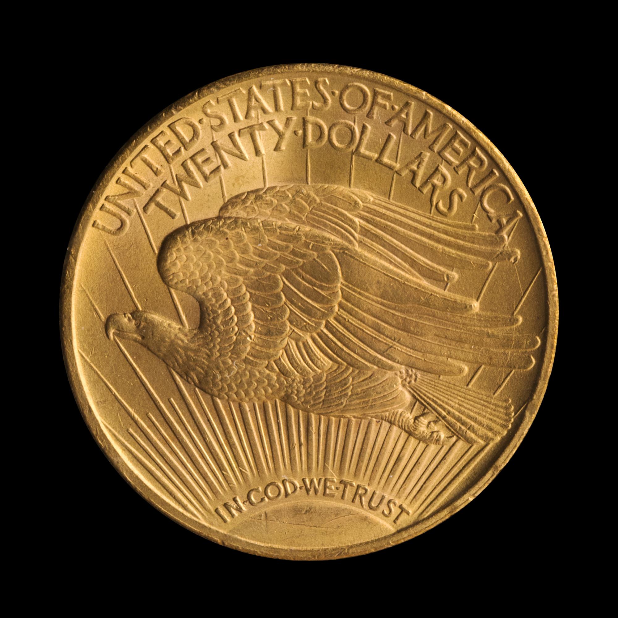 A United States 1924 St. Gaudens $20 Gold Coin