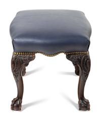 A George II Style Carved Mahogany Footstool