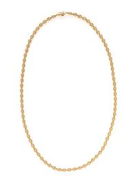 YELLOW GOLD MARINER LINK NECKLACE