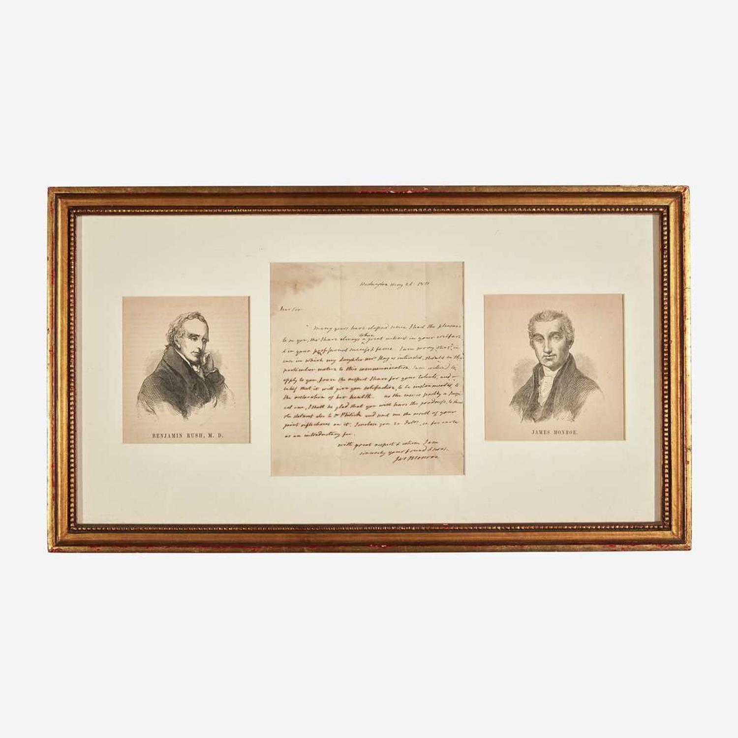 [Presidential] Monroe, James Autograph Letter, signed