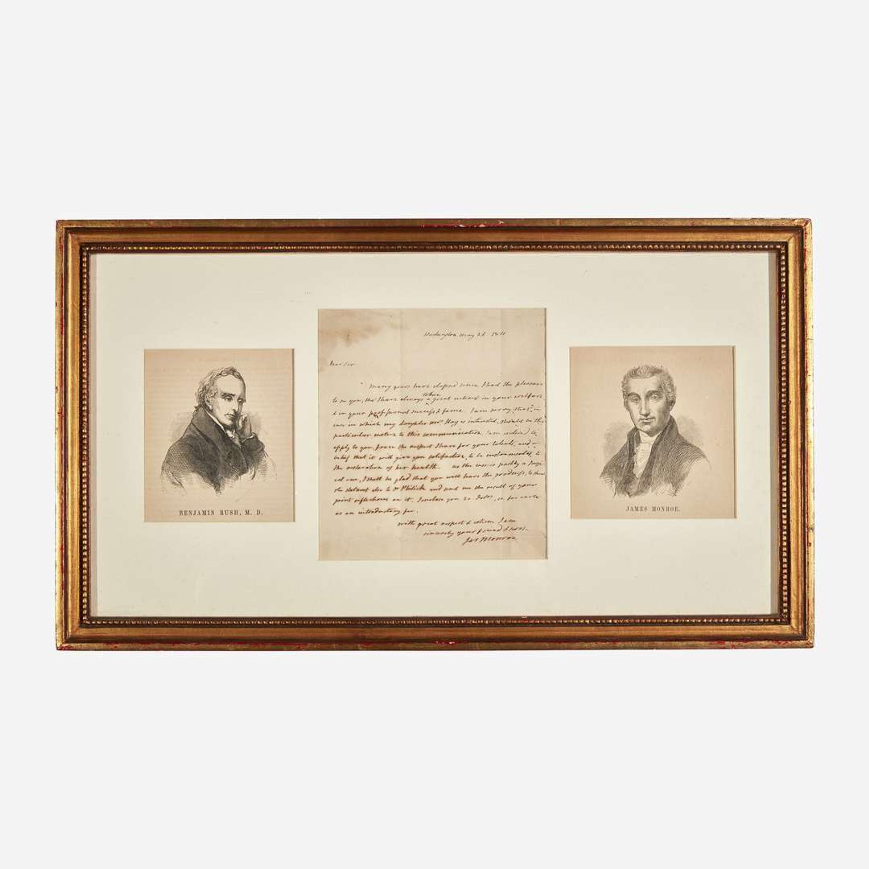 [Presidential] Monroe, James Autograph Letter, signed