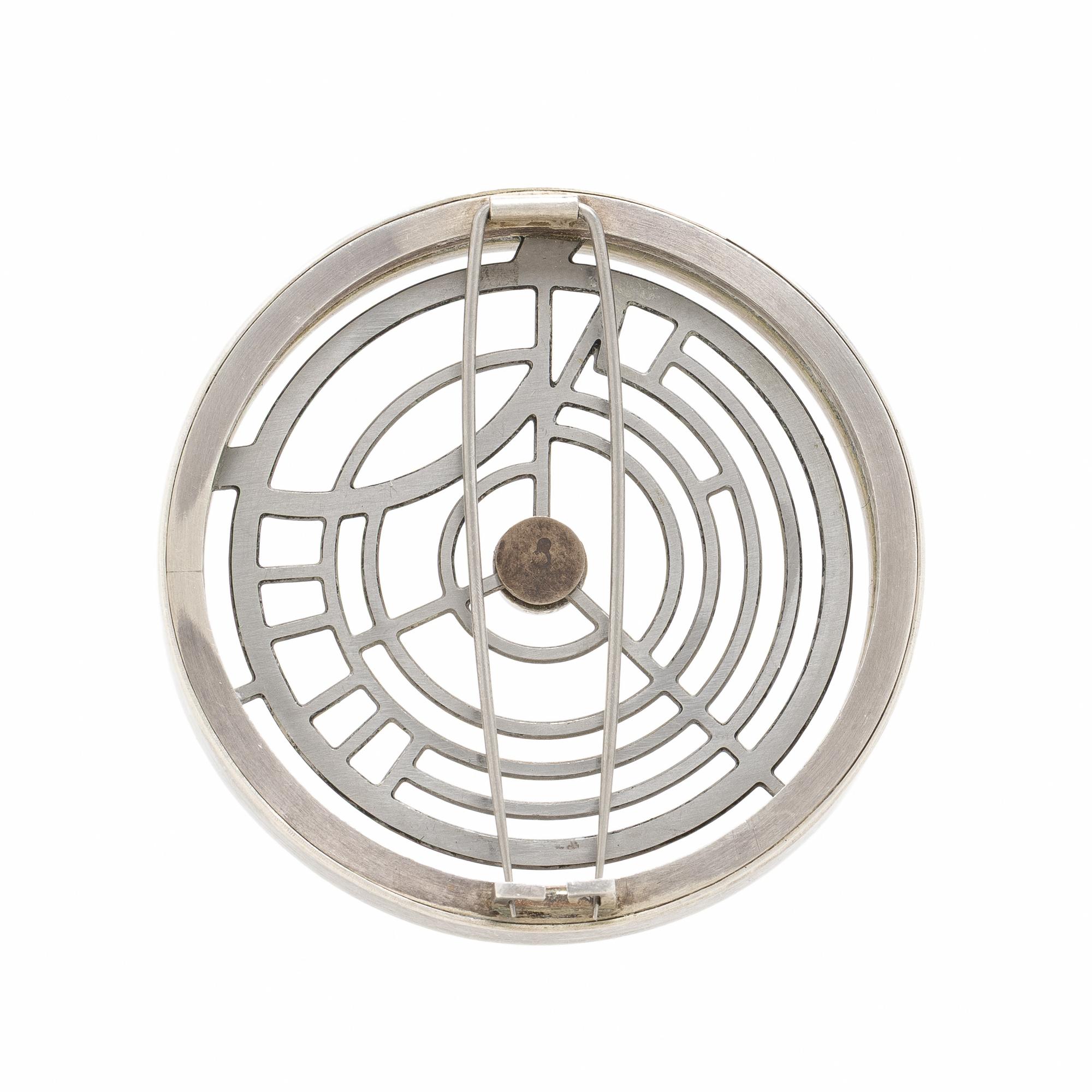 Wendy Ramshaw, White Metal and Moonstone Brooch
