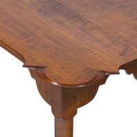 A Queen Anne Style Tiger Maple Porringer Top Tea Table