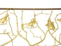 A Gilded Wrought Iron Railing Attributed to Edgar Brandt