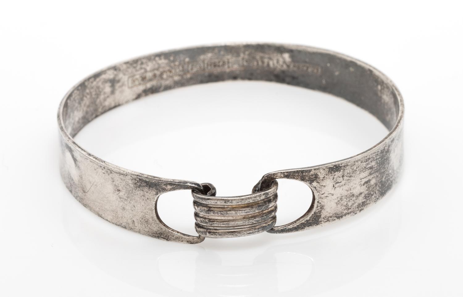 A Modernist Sterling Silver Bangle Bracelet, E. Granit & Co., Circa 1972, 11.30 dwts.