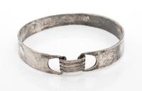 A Modernist Sterling Silver Bangle Bracelet, E. Granit & Co., Circa 1972, 11.30 dwts.
