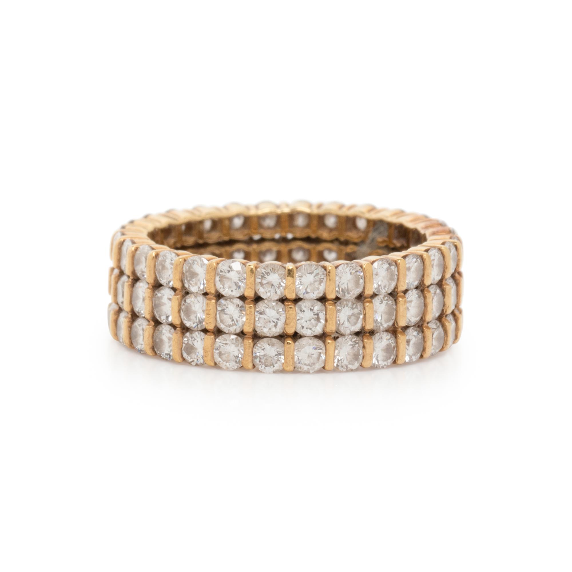YELLOW GOLD AND DIAMOND RING