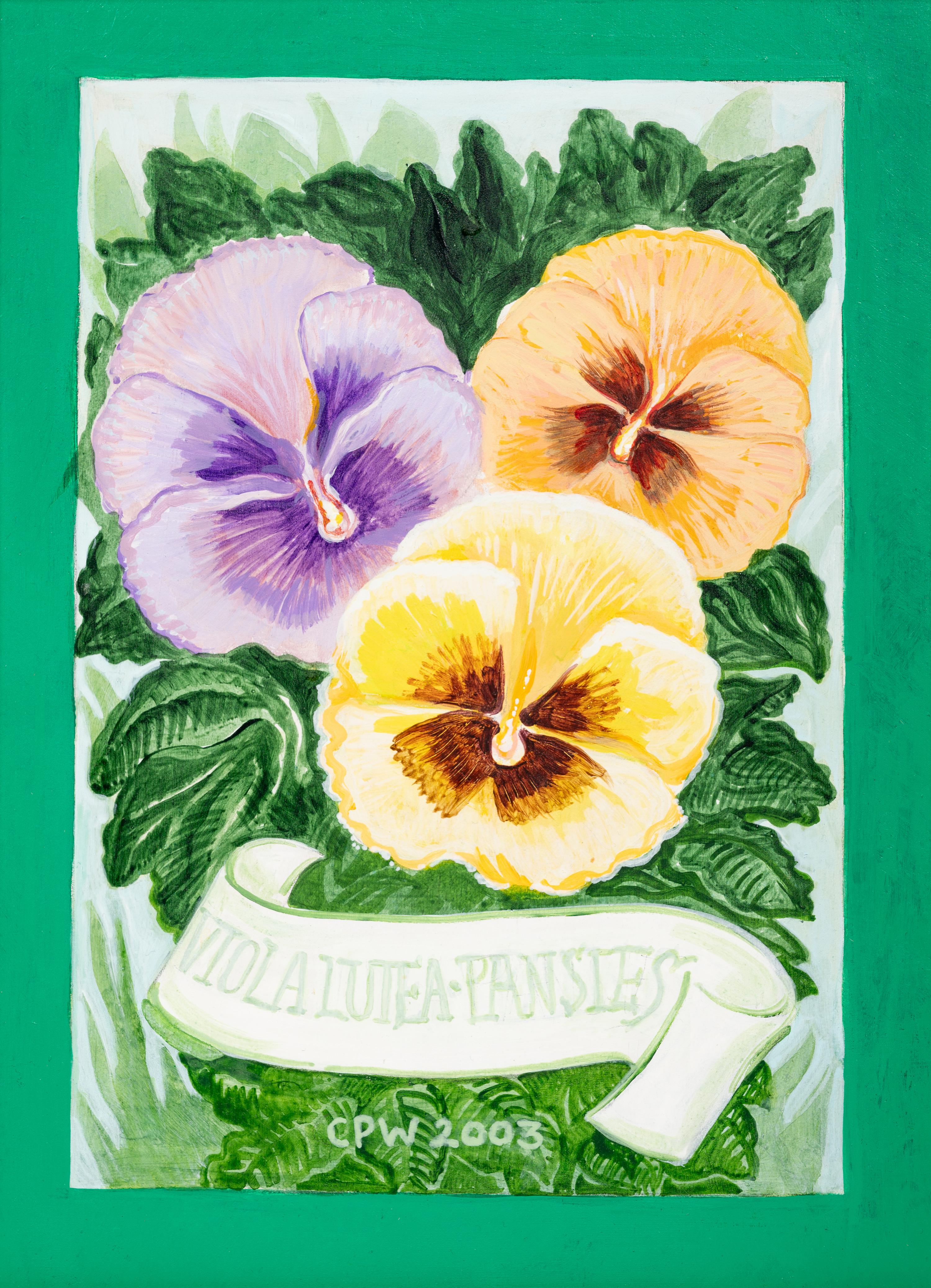 Day Lillies and Pansies (A Pair of Works)