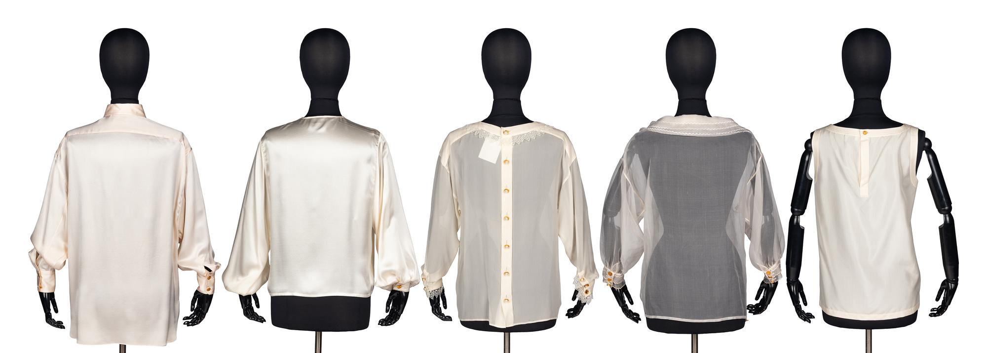Five Chanel Blouses