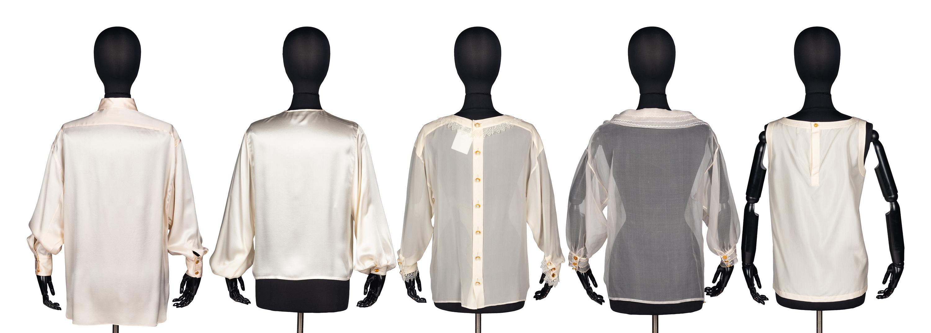 Five Chanel Blouses