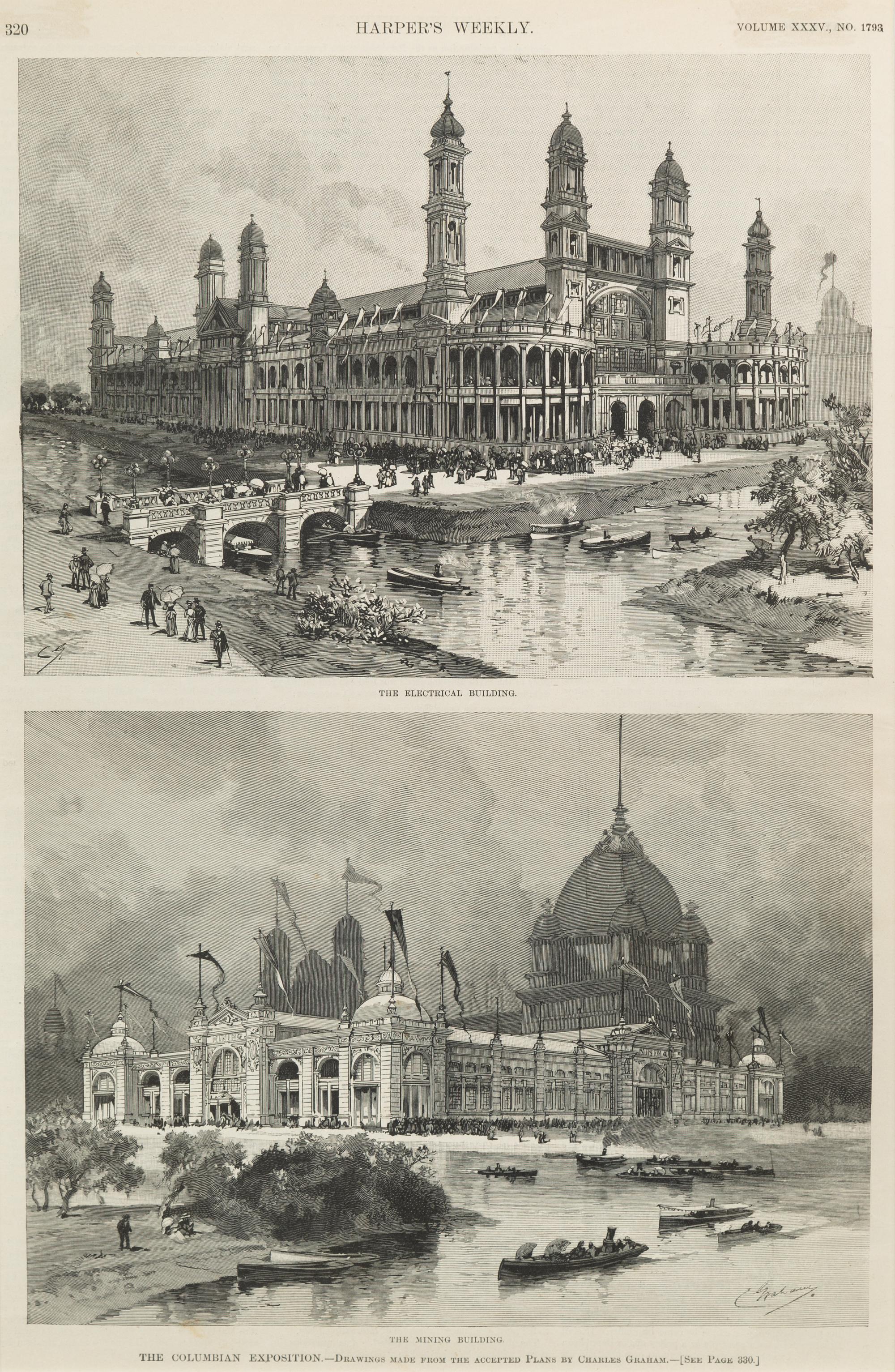 [HARPER'S WEEKLY]. A group of approximately 20 Harper's Weekly steel engravings.
