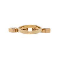 YELLOW GOLD AND COLORED DIAMOND CHARM RING