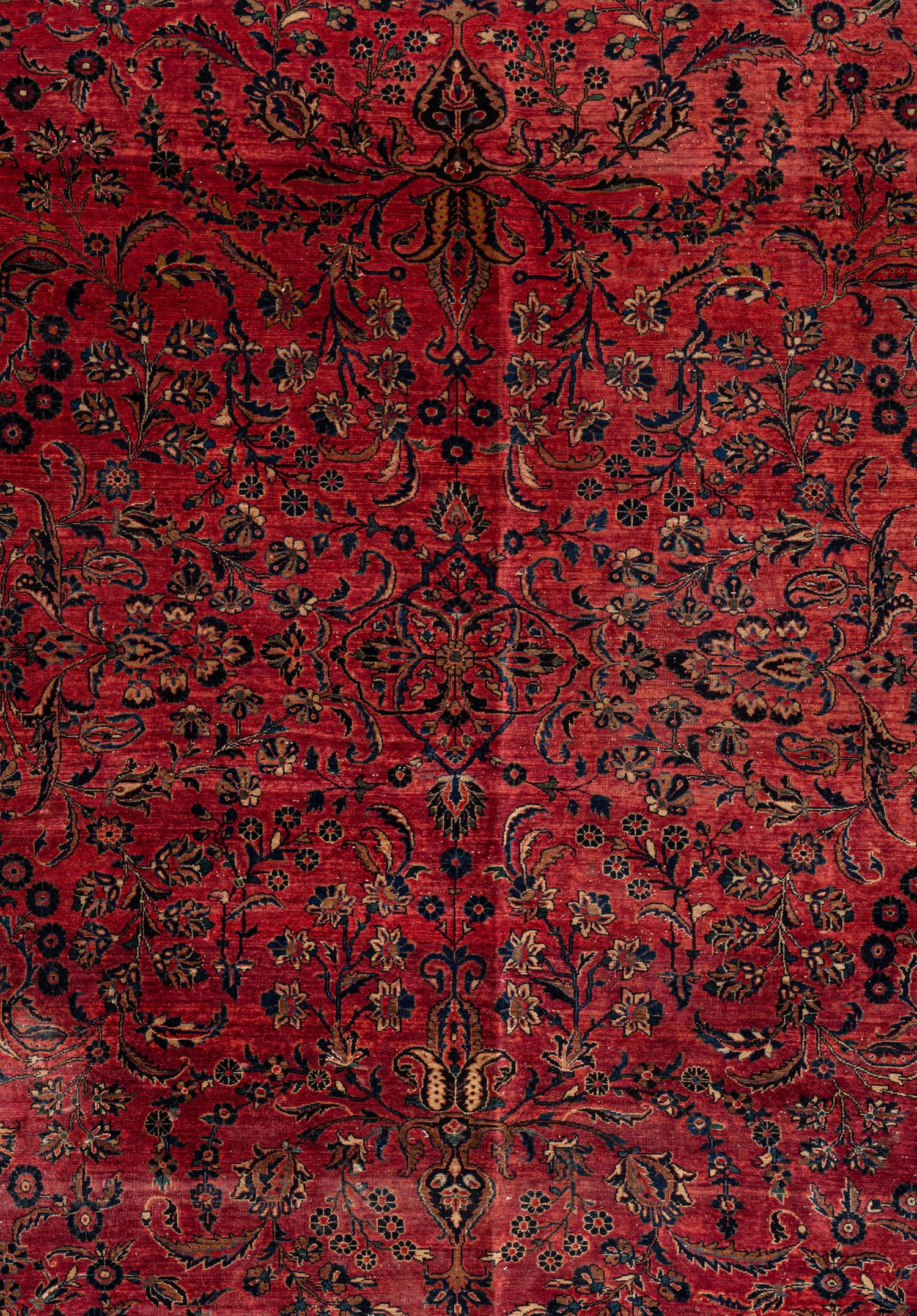 A Sarouk Wool Rug