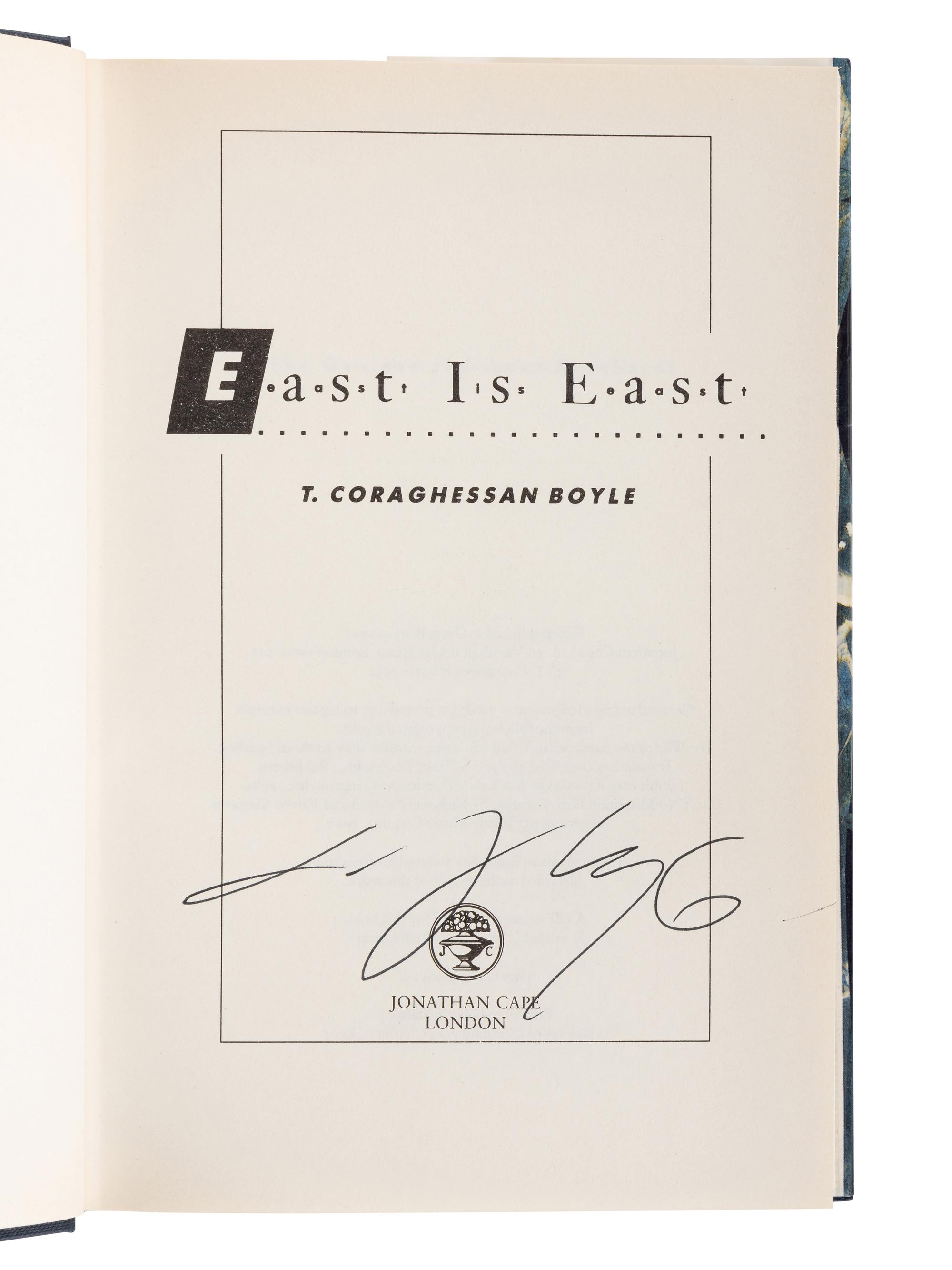 BOYLE, Thomas Coraghessan (“T.C. Boyle”) (b. 1948). A group of 8 works by Boyle, MOST FIRST EDITION, ALL SIGNED, comprising: