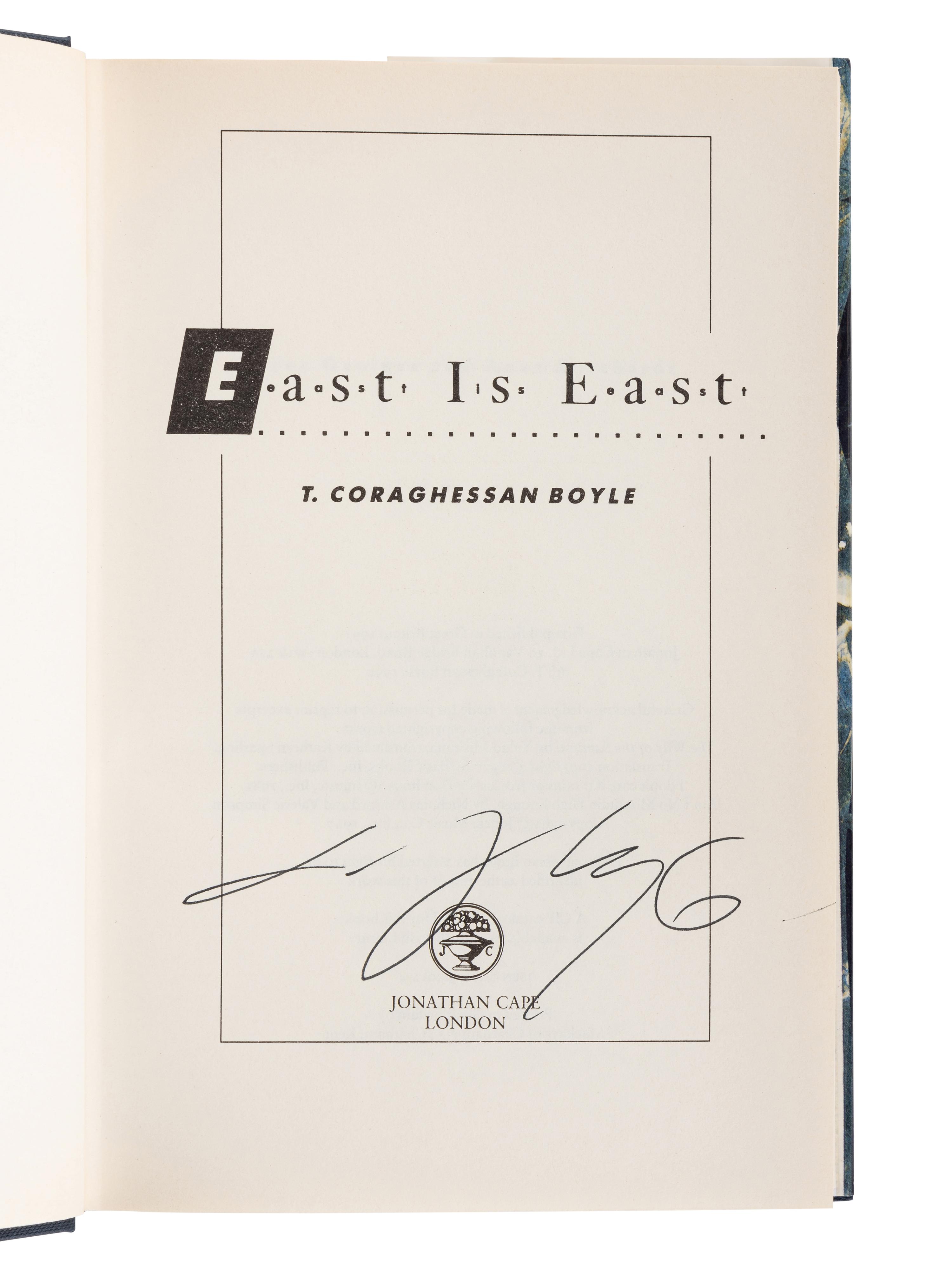 BOYLE, Thomas Coraghessan (“T.C. Boyle”) (b. 1948). A group of 8 works by Boyle, MOST FIRST EDITION, ALL SIGNED, comprising: