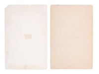 [EARLY PHOTOGRAPHY]. 2 cabinet cards of African American subjects by African American photographers James Conway FARLEY and Otis G. FIELDS.