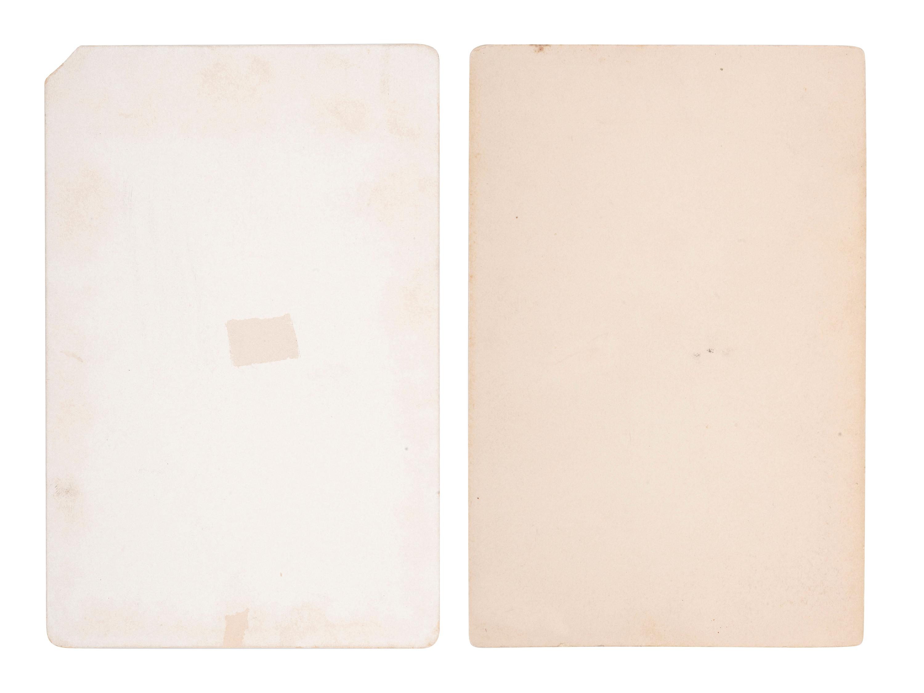 [EARLY PHOTOGRAPHY]. 2 cabinet cards of African American subjects by African American photographers James Conway FARLEY and Otis G. FIELDS.