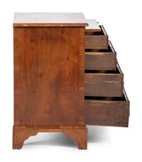 A George III Figured Walnut Bachelor's Chest