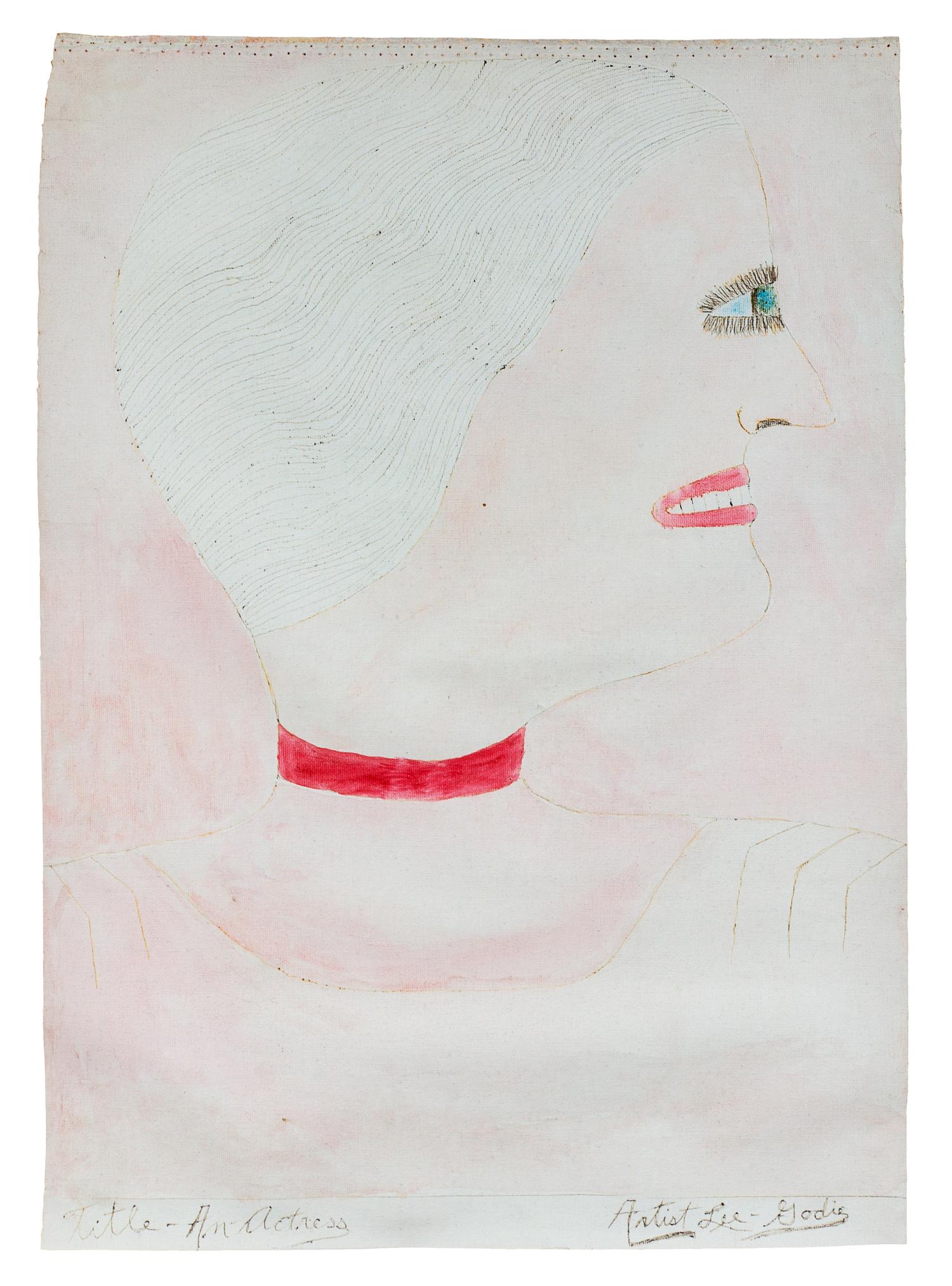 Lee Godie, (American, 1908-1994), Actress (Betty Davis)