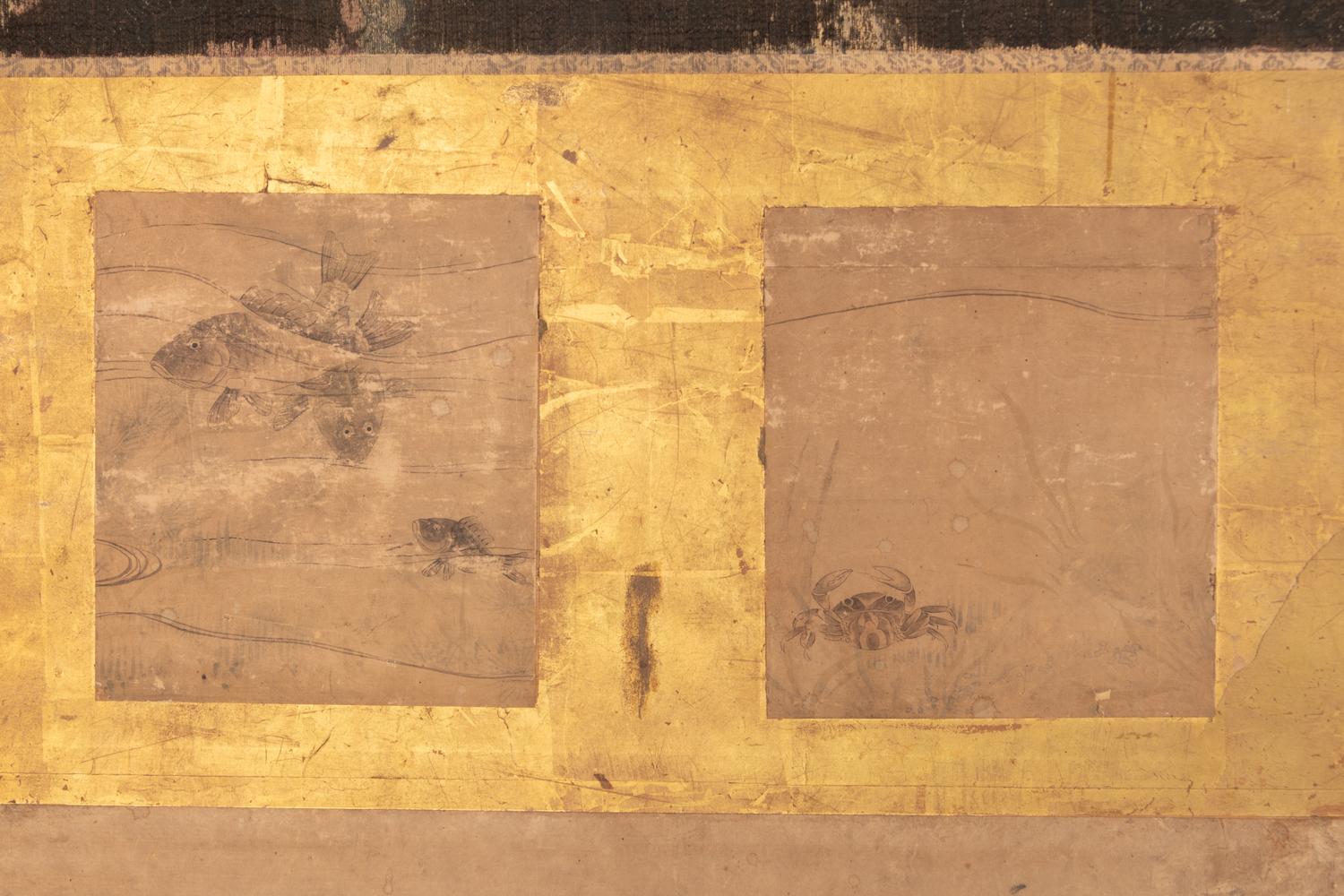 A Japanese Six-Panel Floor Screen