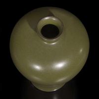 A Chinese teadust-glazed vase, meiping 茶葉末釉梅瓶 Qianlong mark ???