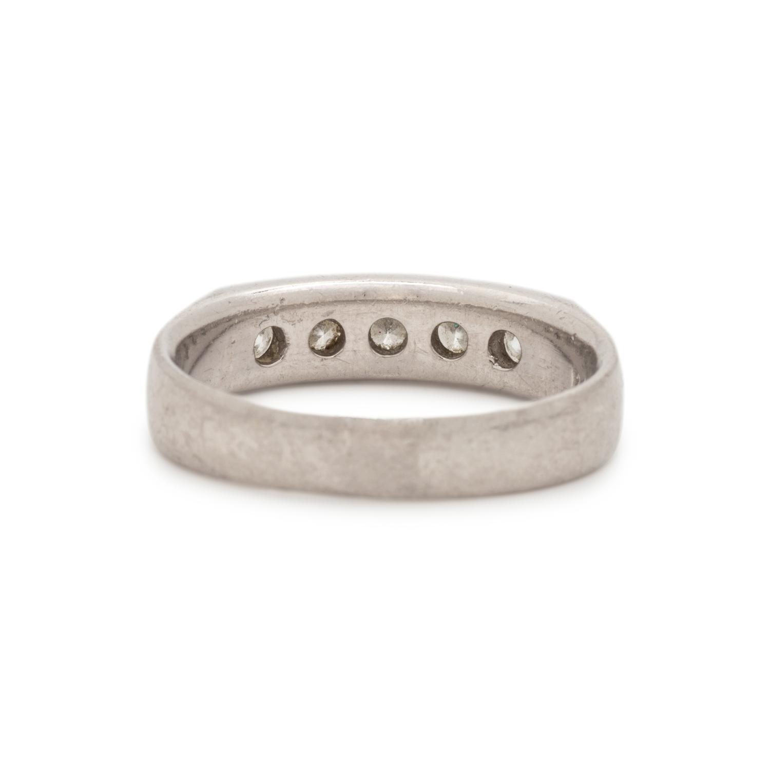 PLATINUM AND DIAMOND RING