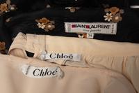 Three Blouses by Saint Laurent and Chloé, 1970-80s