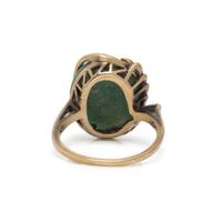 YELLOW GOLD AND JADE RING
