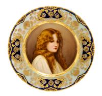A Vienna Porcelain Cabinet Plate Diameter 9 7/8 inches. — 19TH CENTURY