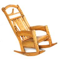 Lodge Style Rocking Chair Height 51 x width 24 x depth 39 1/2 inches