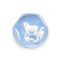 Baccarat, , a zodiac sulphide paperweight