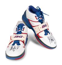 A Pair of Elton Brand Game Issued Signed Autograph Nike Air Force Basketball Shoes Gifted Directly From Brand (EB42 Personal Edition),