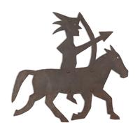 A Cut Sheet Iron Indian Chief Weathervane