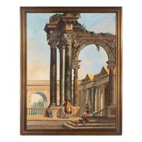Italian School, First Half 20th Century — Capriccio with Ruins