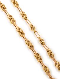 BICOLOR GOLD LINK NECKLACE