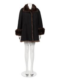 Ralph Rucci Sable Trimmed Coat