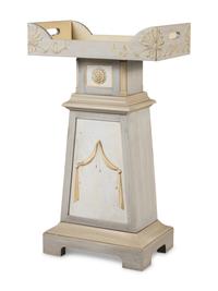 A Set of Four Swedish Neoclassical Style Pedestal Serving Tables
