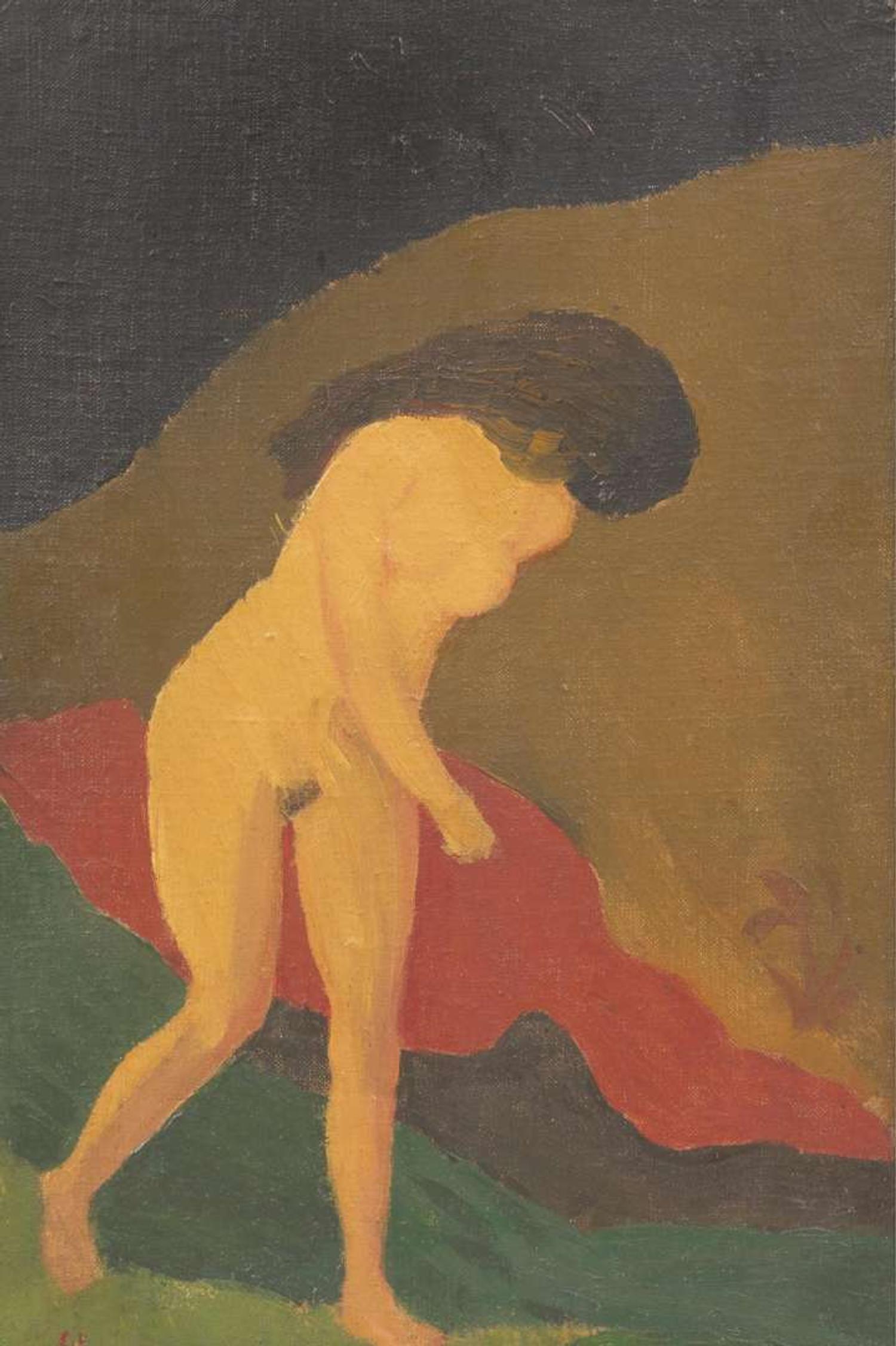 Édouard Vuillard (French, 1868-1940) - Femme dans une Grotte Executed in 1891