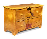 A Pair of Chests Painted After Fernando Botero