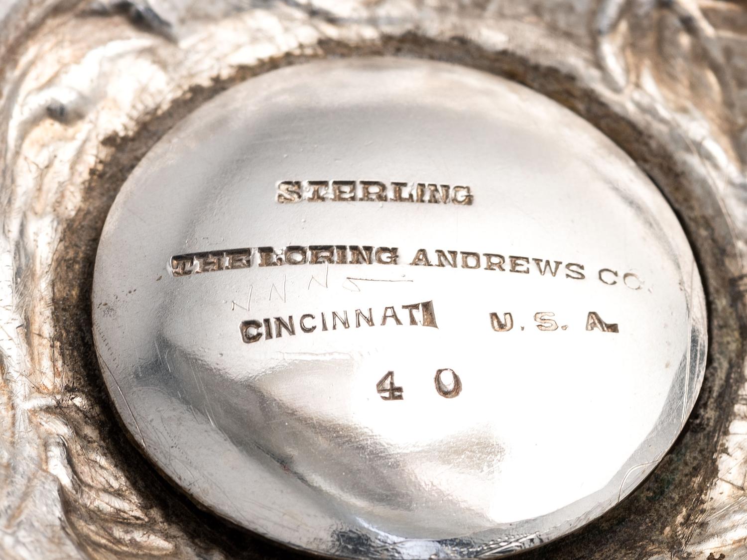 A Pair of American Repousse Silver Tazze