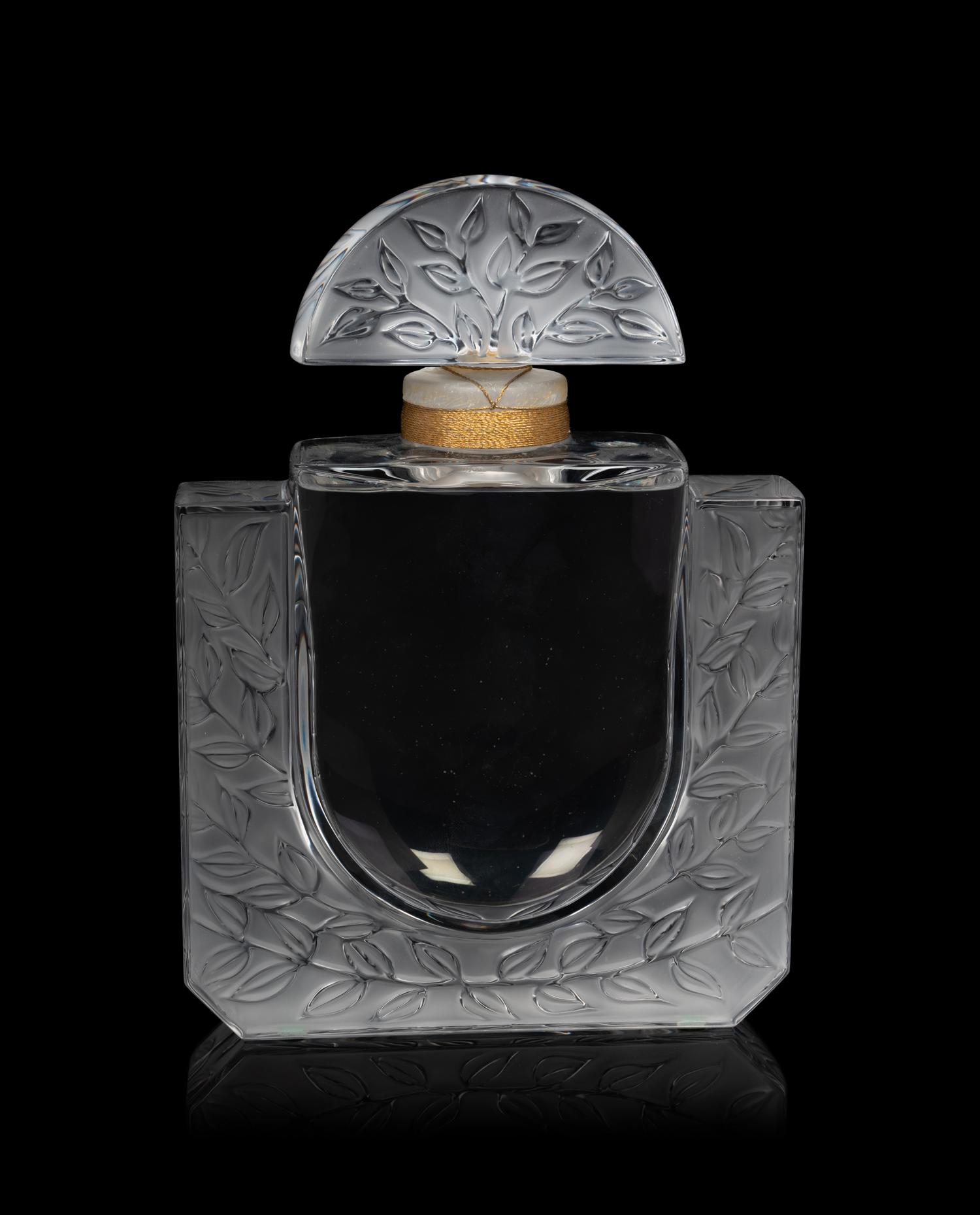 A Lalique Factice Perfume Bottle with Case